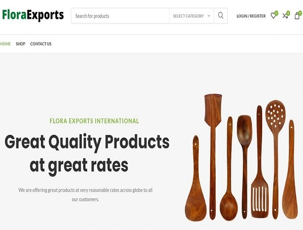 Flora Exports Website made by GTB Infotech Jalandhar